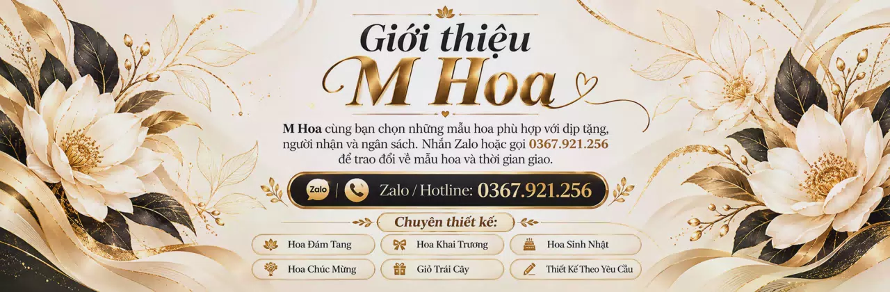 Ảnh bìa Shop hoa tươi Xã Châu Hưng Vĩnh Long - Một món hoa, nhiều điều muốn nói